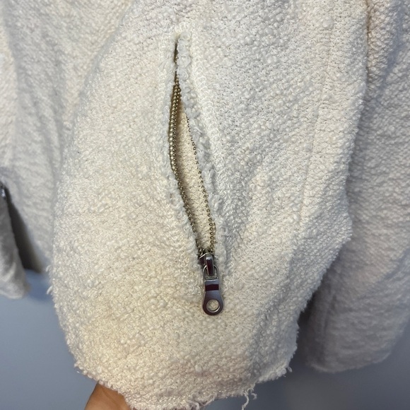 Rebecca Taylor Nuby Knit Cotton Blend Fitted Jacket size 4 - Picture 8 of 13